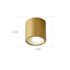 Minimalist Cylindrical LED Flush Mount Ceiling Light Copper Brass Gold Finish Downlight