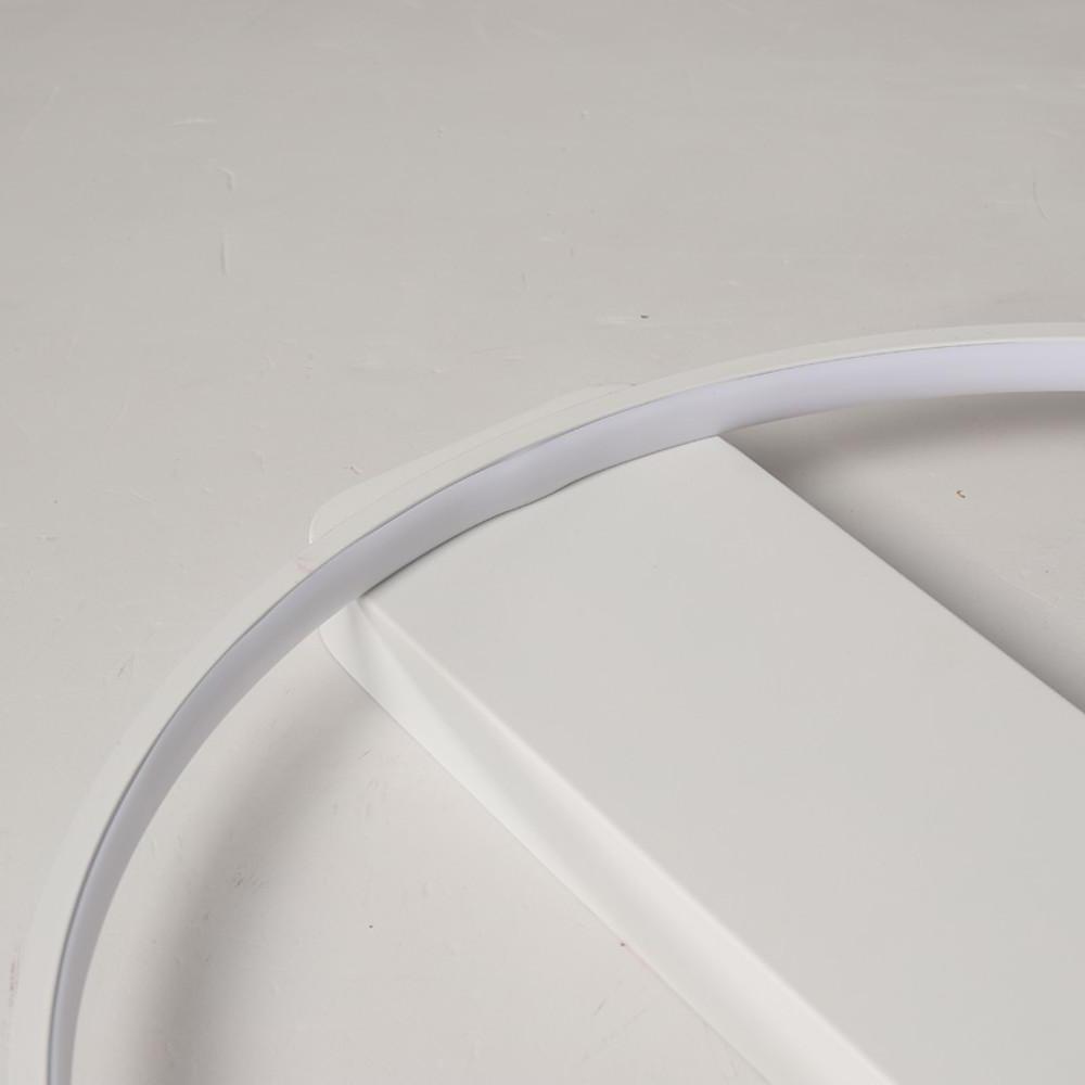 Modern Circle Rectangle Combined LED Flush Mount Ceiling Light Geometric Minimalist Fixture