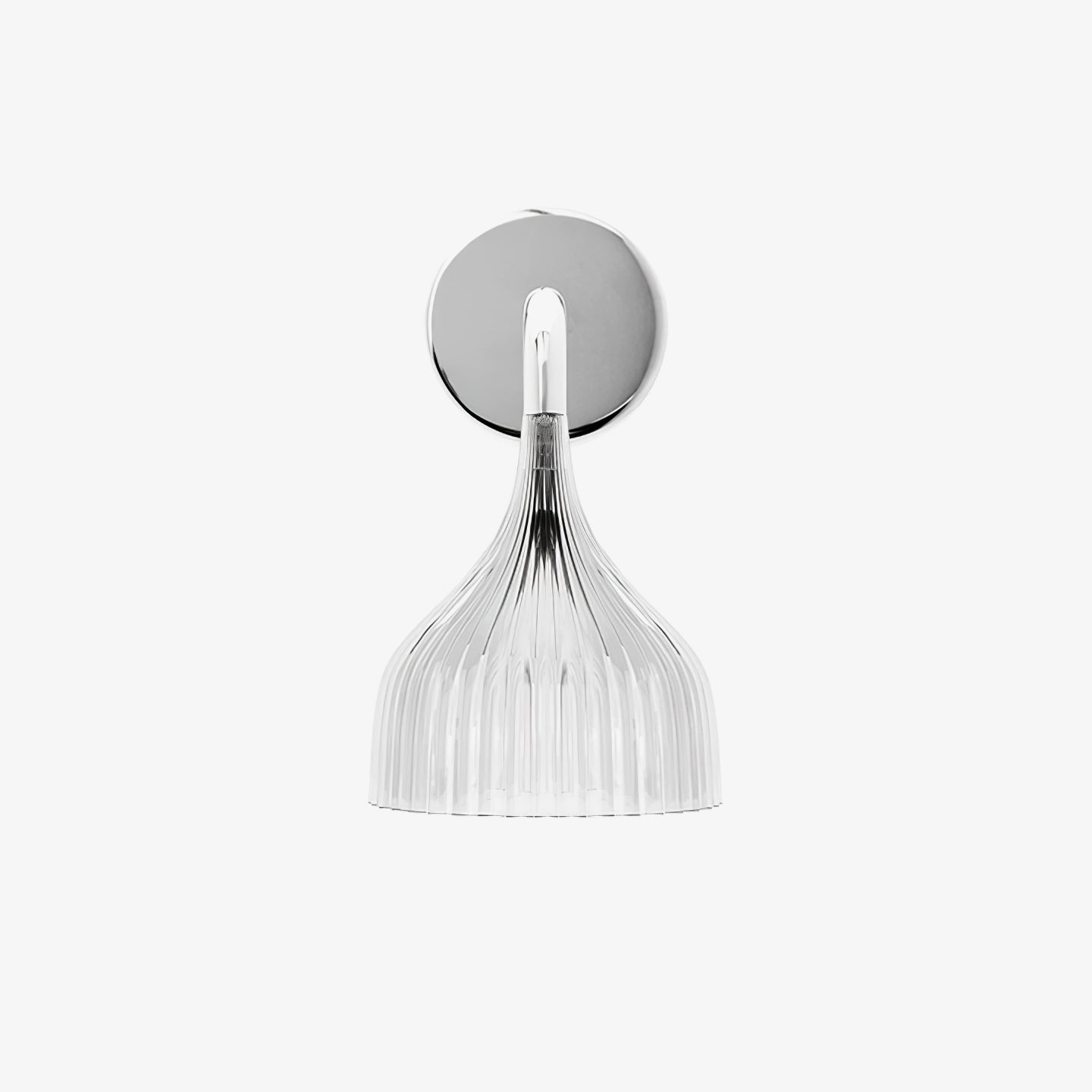 E Modern Minimalist Chrome Wall Sconce Indoor Glass Globe Bedside Reading Light