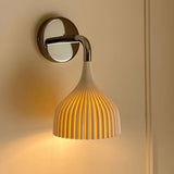 E Modern Minimalist Chrome Wall Sconce Indoor Glass Globe Bedside Reading Light