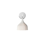 E Modern Minimalist Chrome Wall Sconce Indoor Glass Globe Bedside Reading Light