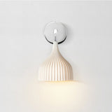 E Modern Minimalist Chrome Wall Sconce Indoor Glass Globe Bedside Reading Light