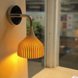 E Modern Minimalist Chrome Wall Sconce Indoor Glass Globe Bedside Reading Light