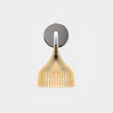E Modern Minimalist Chrome Wall Sconce Indoor Glass Globe Bedside Reading Light