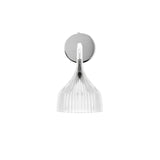 E Modern Minimalist Chrome Wall Sconce Indoor Glass Globe Bedside Reading Light