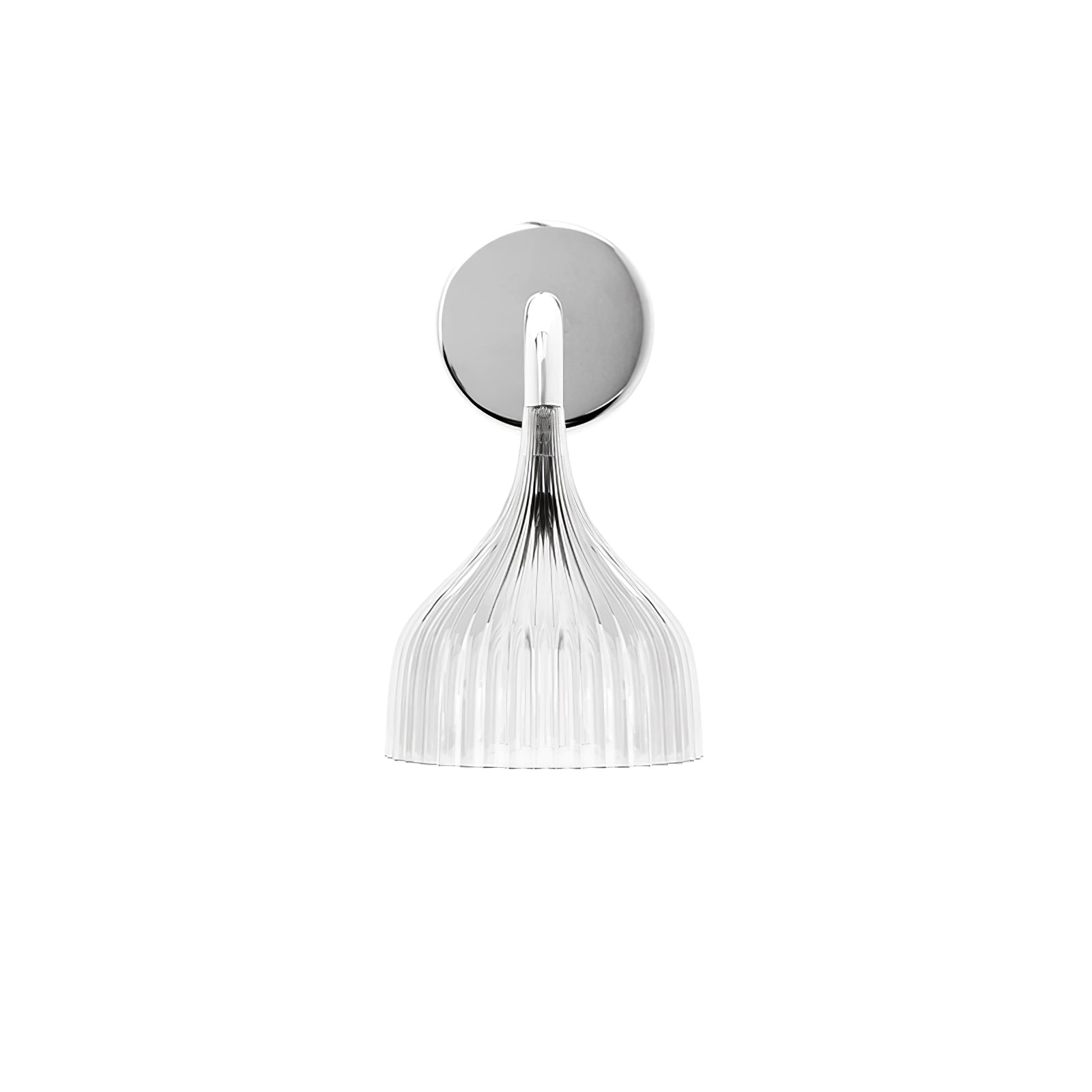 E Modern Minimalist Chrome Wall Sconce Indoor Glass Globe Bedside Reading Light