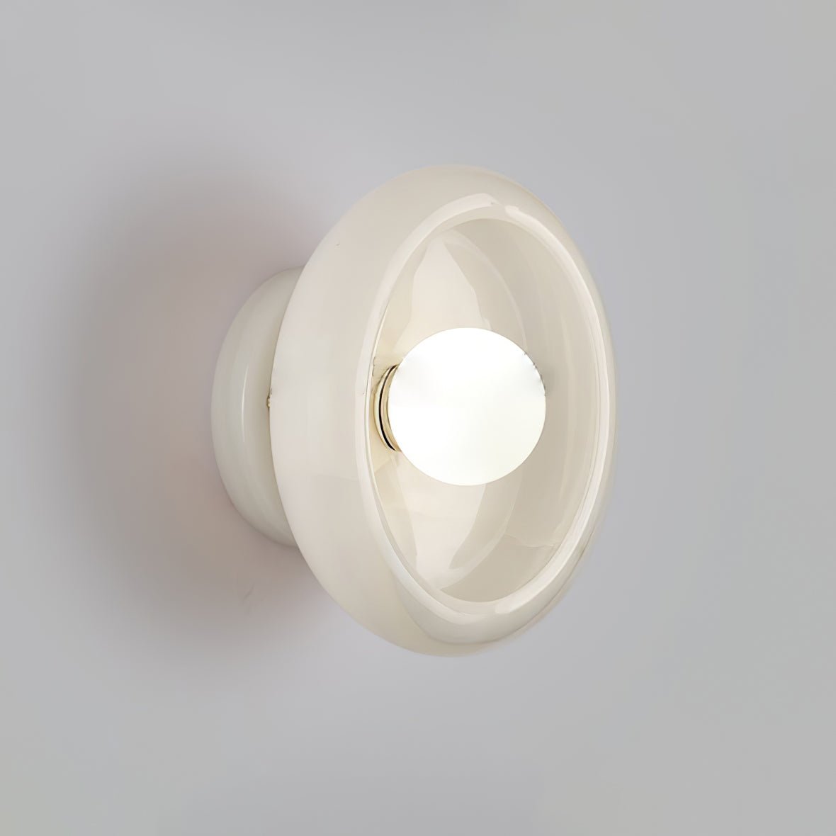 Eclipse Natural Jade Alabaster Wall Sconce Modern Minimalist Stone Lighting