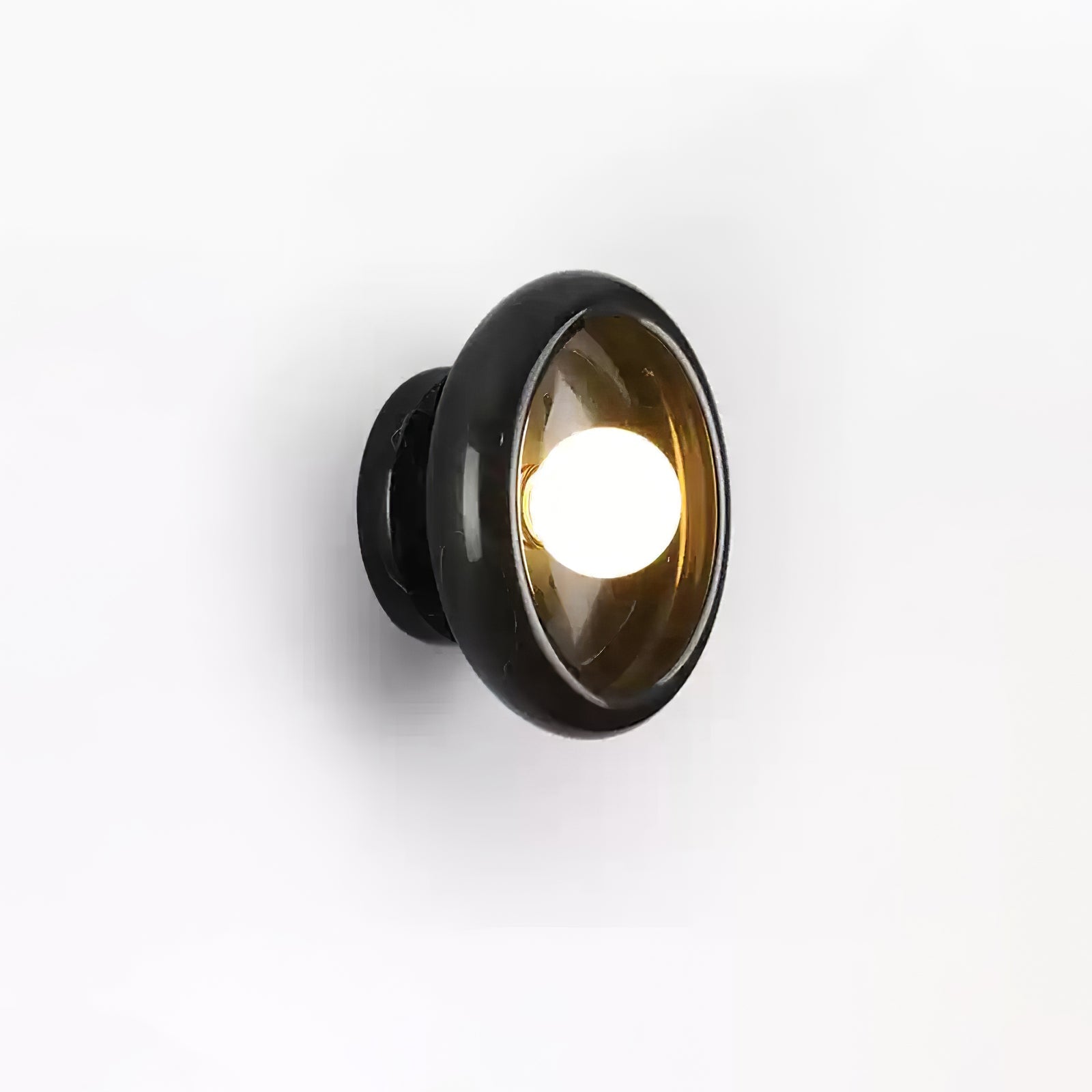Eclipse Natural Jade Alabaster Wall Sconce Modern Minimalist Stone Lighting