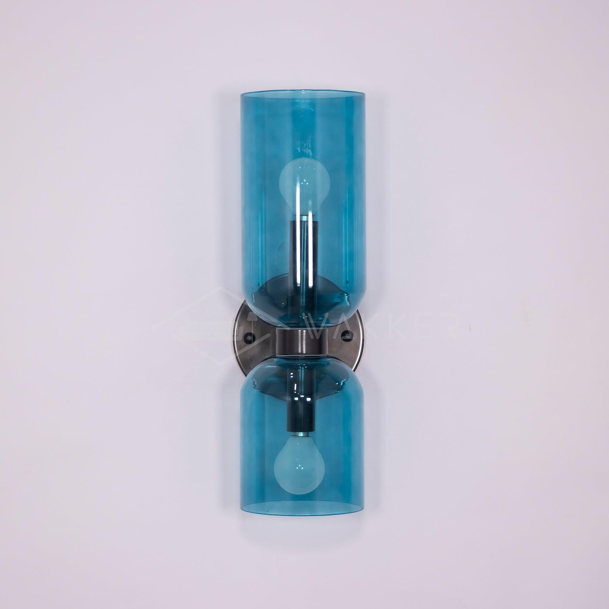 Edie Modern Geometric Wall Sconce with Opal Glass Shade and Brass Finish