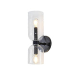Edie Modern Geometric Wall Sconce with Opal Glass Shade and Brass Finish