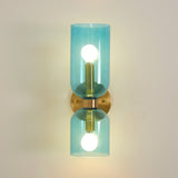 Edie Modern Geometric Wall Sconce with Opal Glass Shade and Brass Finish
