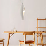 Edna White Resin Pendant Lamp Modern Minimalist Hanging Light for Indoor Ceiling Decor