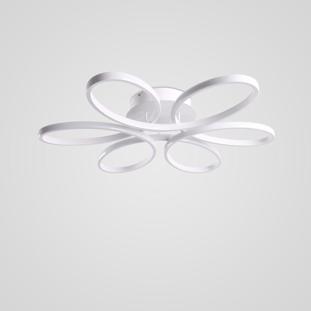 Modern Flower Petal LED Flush Mount Ceiling Light Dimmable Contemporary Fixture