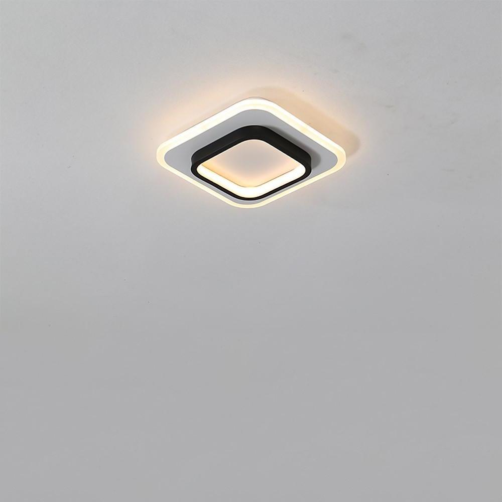 Modern Double Square LED Flush Mount Ceiling Light Fixture for Kitchen Sink