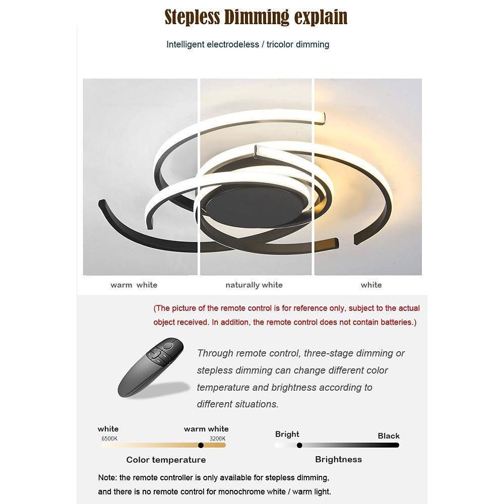 Modern Geometric 30 Inch Circular LED Flush Mount Light for Living Room and Bedroom
