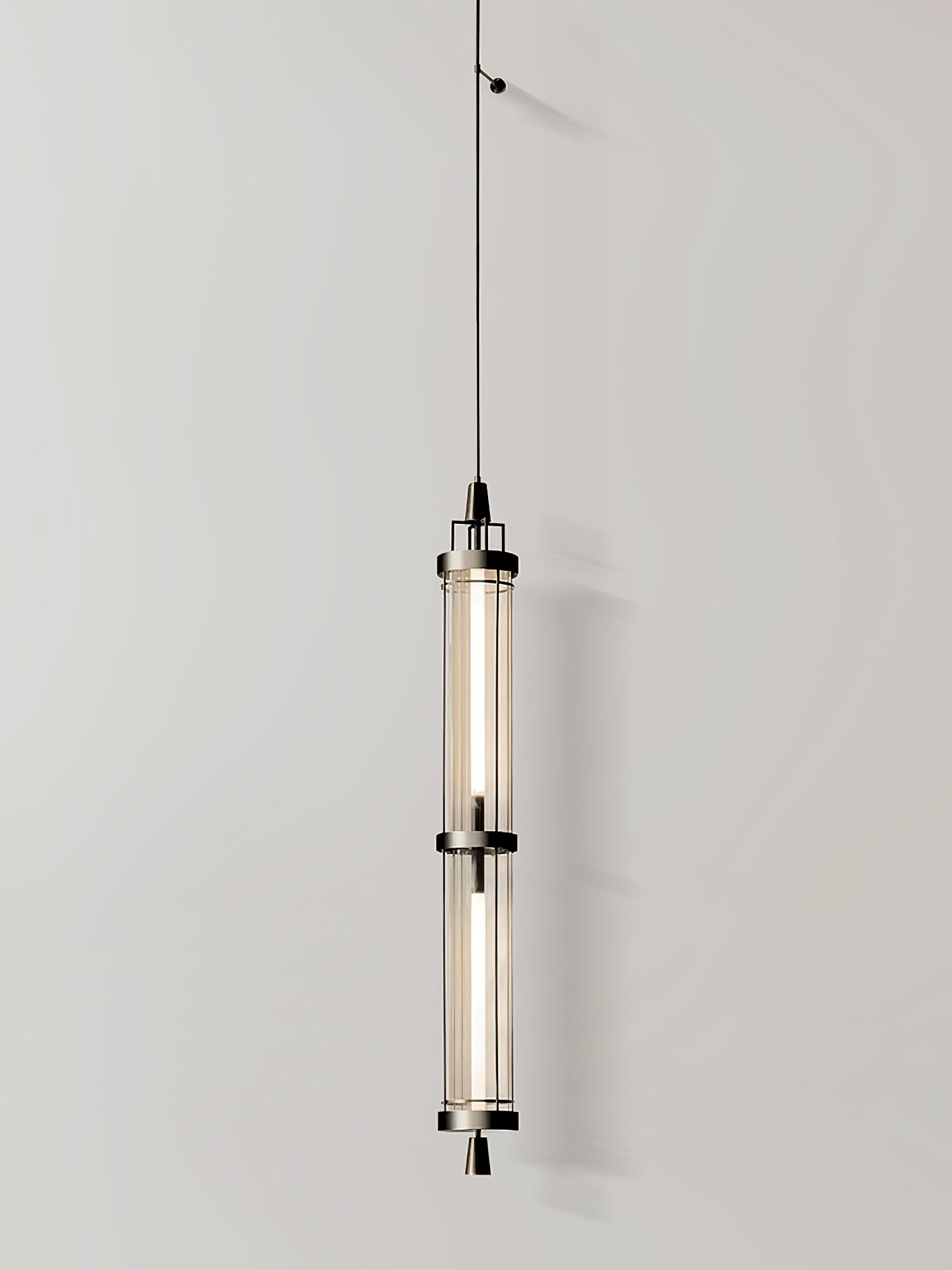Elegant 47 Inch Vertical LED Wall Light Sconce for Contemporary Living Spaces Black