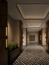 Elegant 47 Inch Vertical LED Wall Light Sconce for Contemporary Living Spaces Black