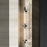Elegant 47 Inch Vertical LED Wall Light Sconce for Contemporary Living Spaces Black