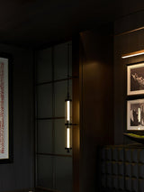 Elegant 47 Inch Vertical LED Wall Light Sconce for Contemporary Living Spaces Black