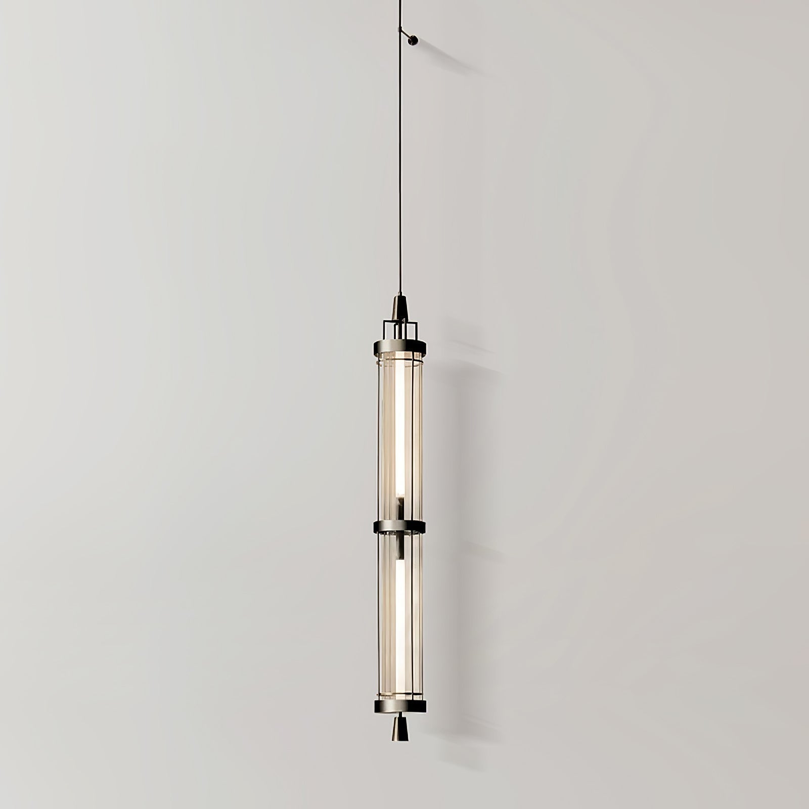 Elegant 47 Inch Vertical LED Wall Light Sconce for Contemporary Living Spaces Black