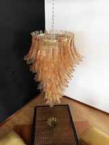 elegant-amber-glass-spiral-cascading-chandelier-modern-gold-metal-pendant-light