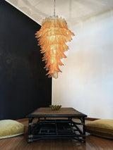 elegant-amber-glass-spiral-cascading-chandelier-modern-gold-metal-pendant-light