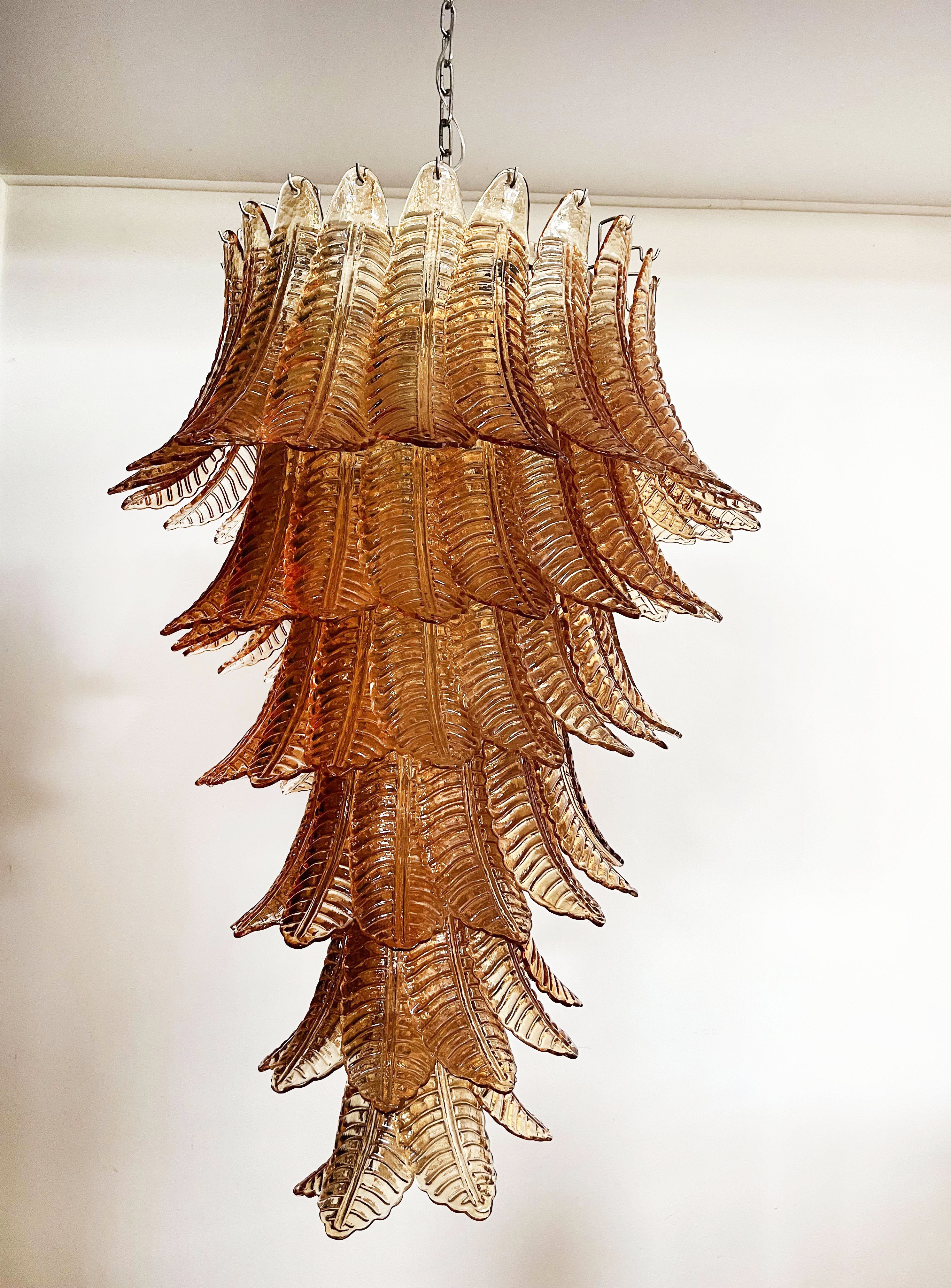 elegant-amber-glass-spiral-cascading-chandelier-modern-gold-metal-pendant-light