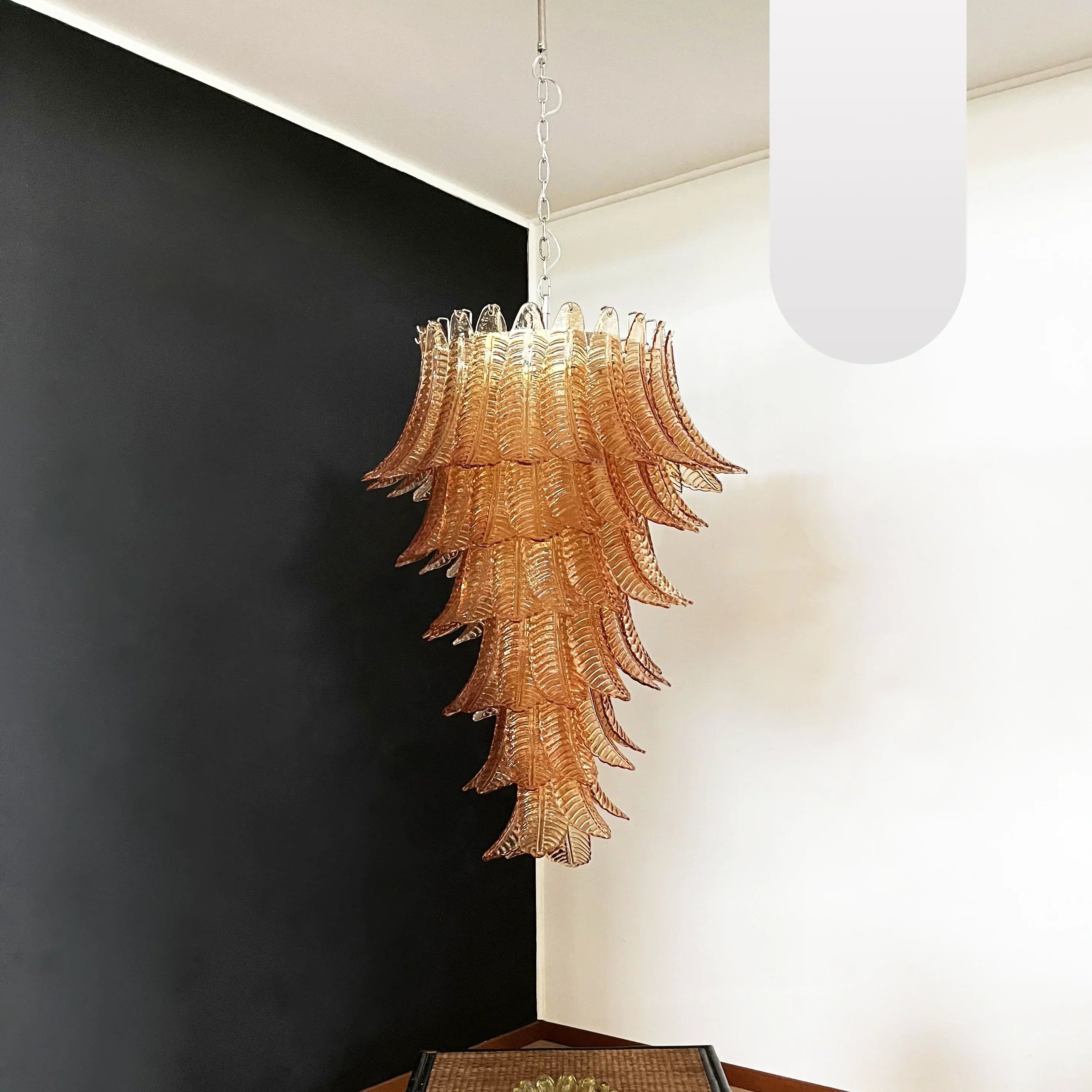elegant-amber-glass-spiral-cascading-chandelier-modern-gold-metal-pendant-light