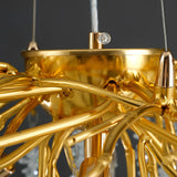 Elegant Branch Crystal Pendant Light Modern 3 Step Dimming Chandelier for Living Room Villa