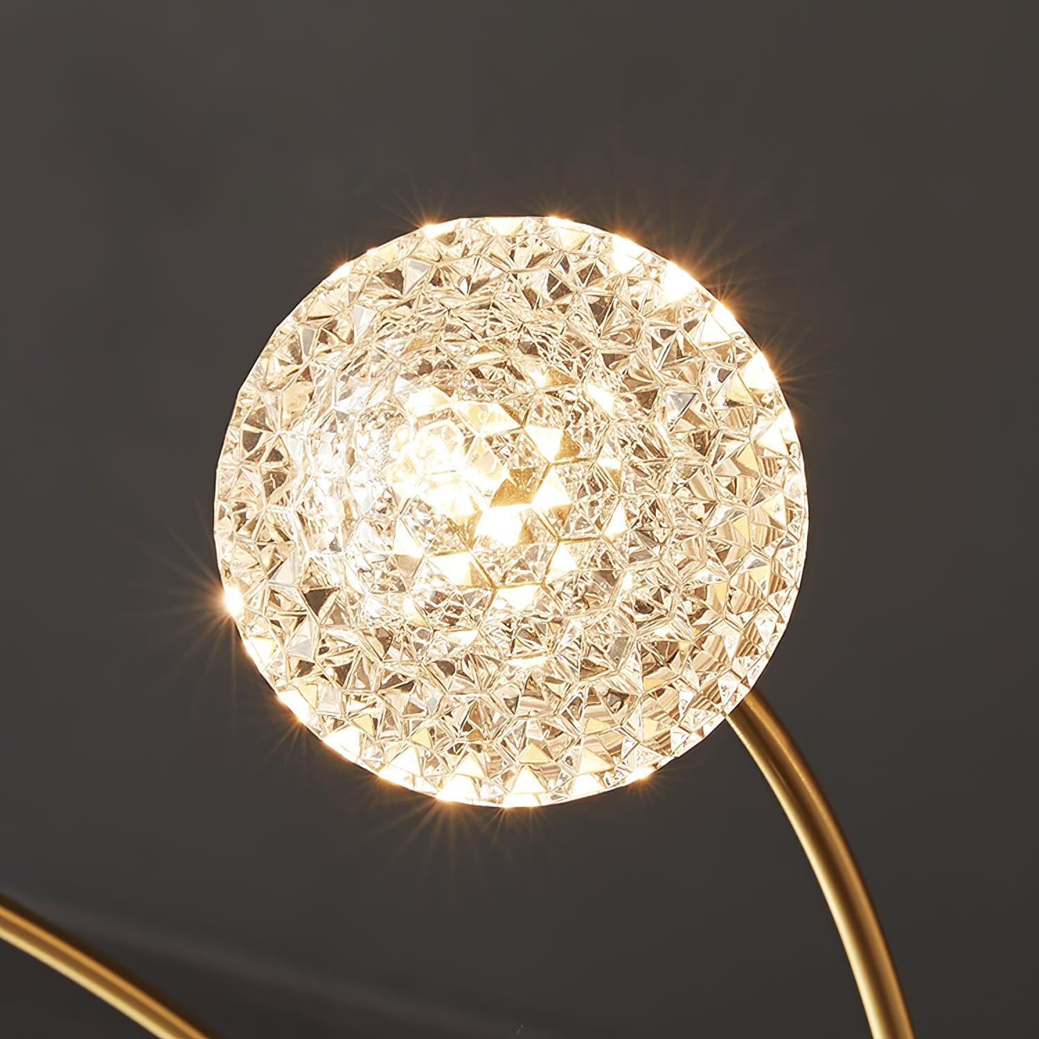 Elegant Brass Ceiling Light Fixture with Multiple Opaque White Glass Globes