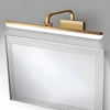 Elegant Brass Curved LED Vanity Light Bar with Acrylic Shade for Bathroom Mirror and Wall
