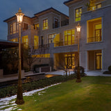 Elegant Bronze Waterproof Outdoor Garden Street Light with Aluminum Die Cast Post for Residential Yard