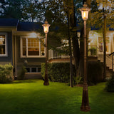 Elegant Bronze Waterproof Outdoor Garden Street Light with Aluminum Die Cast Post for Residential Yard