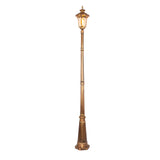 Elegant Bronze Waterproof Outdoor Garden Street Light with Aluminum Die Cast Post for Residential Yard