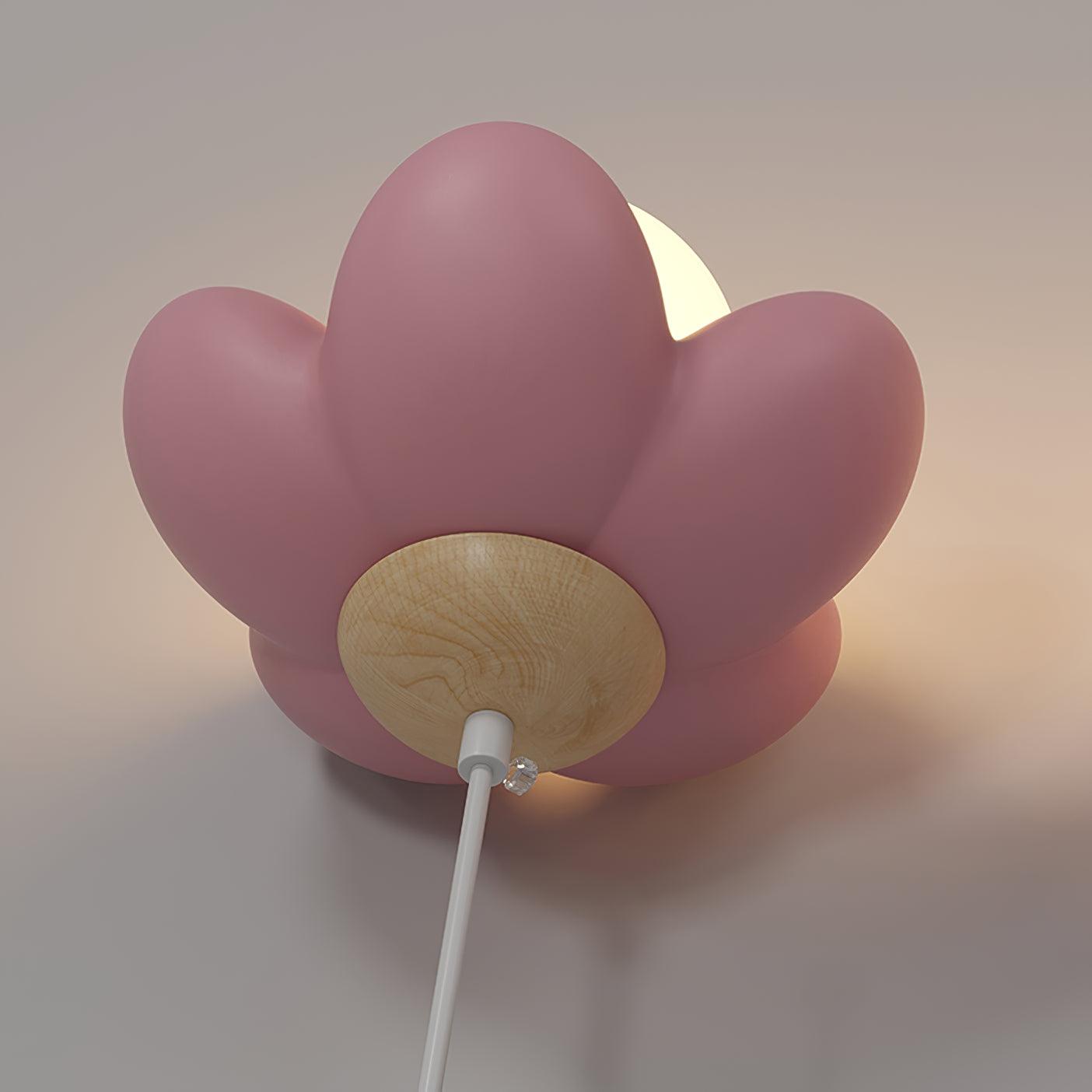 Elegant Cherry Blossom Resin Pendant Light Modern Floral Ceiling Hanging Lamp for Home