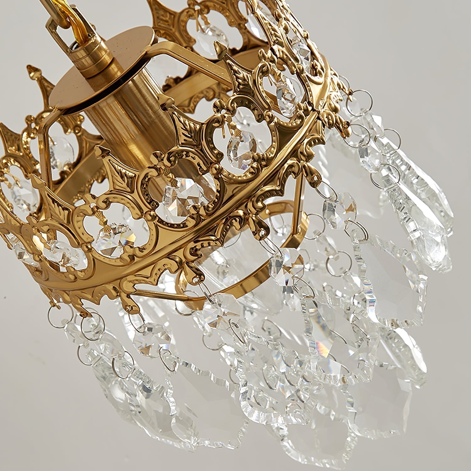 Elegant Crystal Crown Wall Sconce Set for Modern Interior Lighting