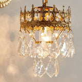 Elegant Crystal Crown Wall Sconce Set for Modern Interior Lighting