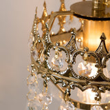 Elegant Crystal Crown Wall Sconce Set for Modern Interior Lighting