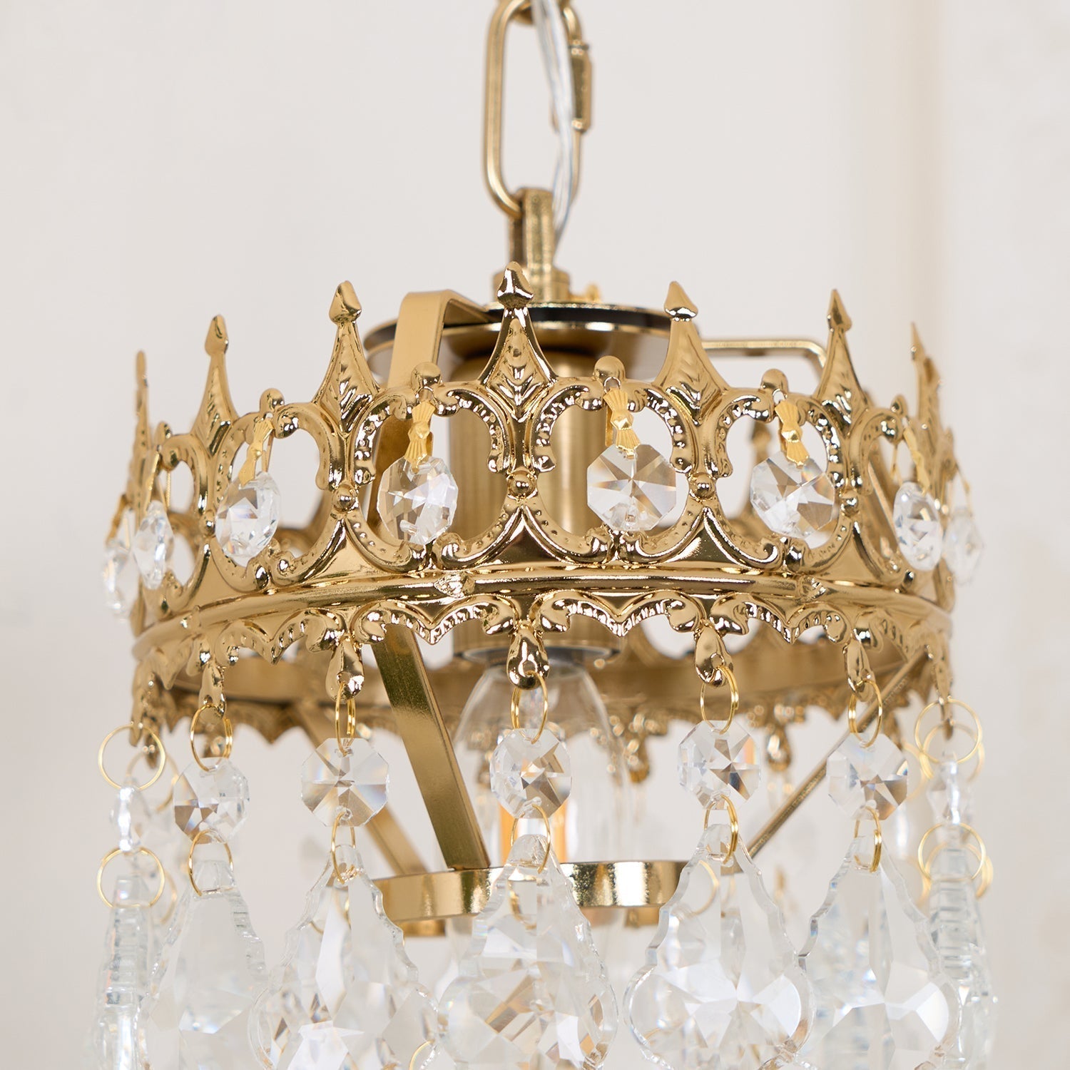 Elegant Crystal Crown Wall Sconce Set for Modern Interior Lighting