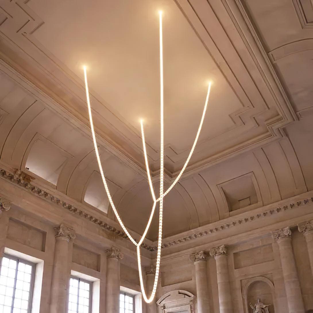 Elegant Crystal LED Chandelier Gabriel Gasolier Modern Hanging Light Fixture