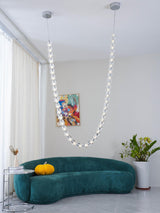 Elegant Crystal LED Chandelier Gabriel Gasolier Modern Hanging Light Fixture