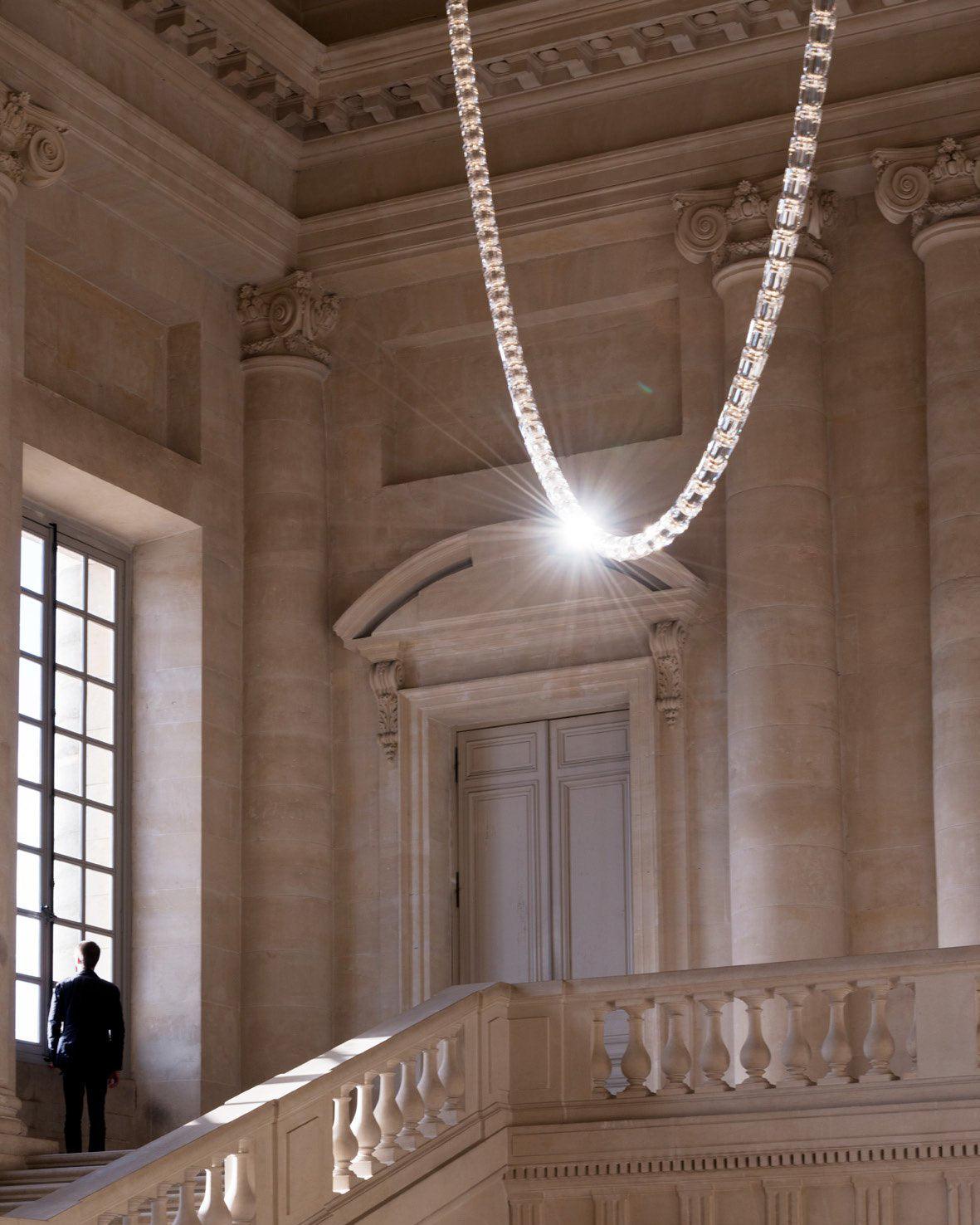 Elegant Crystal LED Chandelier Gabriel Gasolier Modern Hanging Light Fixture