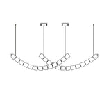 Elegant Crystal LED Chandelier Gabriel Gasolier Modern Hanging Light Fixture