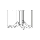 Elegant Crystal LED Chandelier Gabriel Gasolier Modern Hanging Light Fixture
