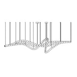 Elegant Crystal LED Chandelier Gabriel Gasolier Modern Hanging Light Fixture