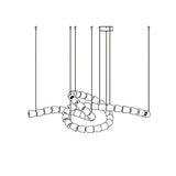 Elegant Crystal LED Chandelier Gabriel Gasolier Modern Hanging Light Fixture