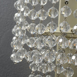 Elegant Crystal Waterfall Wall Sconce Set of 2 in Gold Finish for Luxury Interior Decor