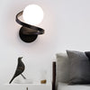 Elegant Curved LED Wall Sconce with Electroplated Metal Finish for Modern Interior Lighting