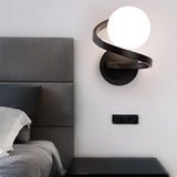 Elegant Curved LED Wall Sconce with Electroplated Metal Finish for Modern Interior Lighting