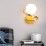 Elegant Curved LED Wall Sconce with Electroplated Metal Finish for Modern Interior Lighting